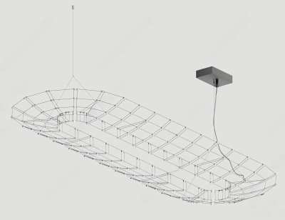 现代吊灯3D模型下载